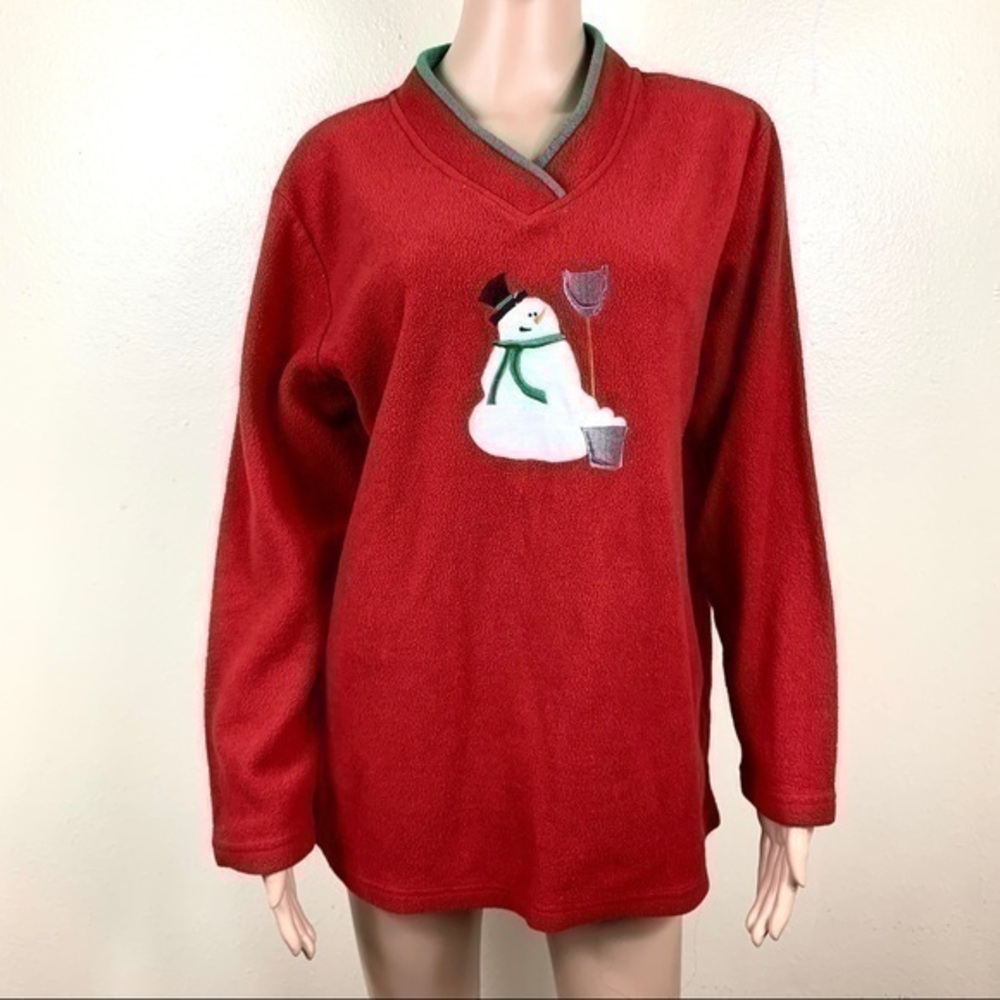 Bobbie Brooks Women’s ugly sweater red sz L